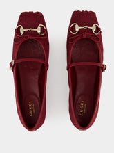 Gucci Rosso Ancora Red Horsebit Ballet Flat