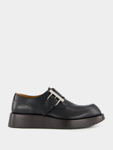Alexander McQueen Black T-Bar Creeper Leather Shoes