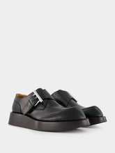 Alexander McQueen Black T-Bar Creeper Leather Shoes