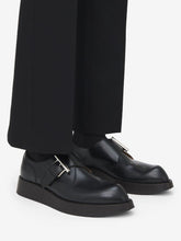 Alexander McQueen Black T-Bar Creeper Leather Shoes