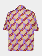 Gucci Beige Multicolour Printed Cotton Shirt