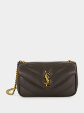 Saint Laurent Urban Grey Loulou Mini Lambskin Crossbody Bag