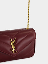 Saint Laurent Rouge Cabernet Loulou Mini Lambskin Crossbody Bag