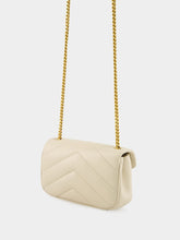 Saint Laurent Loulou Mini Bag in Blanc Vintage Lambskin