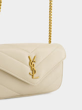 Saint Laurent Loulou Mini Bag in Blanc Vintage Lambskin