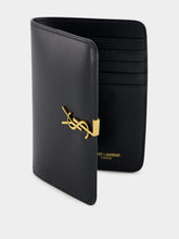 Saint Laurent Black Voltaire Passport Case