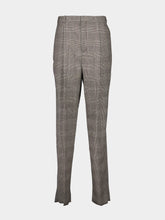 Saint Laurent Noir et Marron Prince of Wales Wool Pants