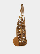 Saint Laurent Brown Beaded Hobo Shoulder Bag