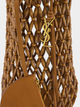 Saint Laurent Brown Beaded Hobo Shoulder Bag