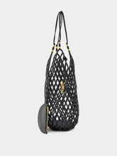 Saint Laurent Black Beaded Hobo Shoulder Bag
