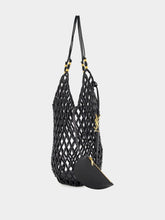 Saint Laurent Black Beaded Hobo Shoulder Bag