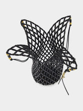 Saint Laurent Black Beaded Hobo Shoulder Bag