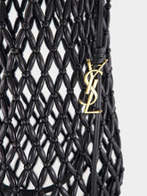Saint Laurent Black Beaded Hobo Shoulder Bag