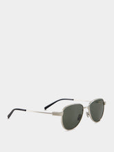 Saint Laurent Silver & Grey YSL 722 Metal Sunglasses