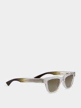 Saint Laurent Crystal Green Wellington Sunglasses