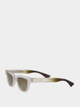 Saint Laurent Crystal Green Wellington Sunglasses