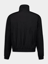 Saint Laurent Black Blouson in Crinkled Nylon
