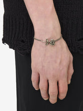 Alexander McQueen Antique Silver Dipped Rose Bracelet