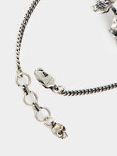 Alexander McQueen Antique Silver Dipped Rose Bracelet