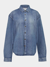 Saint Laurent Cassandre Shirt in Day Blue Denim