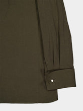 Saint Laurent Cassandre Fitted Linen-Cotton Shirt