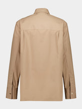 Gucci Beige Embossed Cotton Poplin Shirt