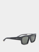 Gucci Black Rectangular Frame Sunglasses