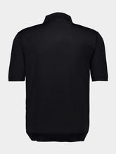 Gucci Black Fine Wool Knit Polo Top