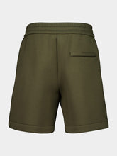 Gucci Dark Green Embroidered Jersey Shorts