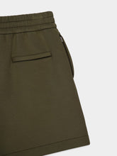 Gucci Dark Green Embroidered Jersey Shorts