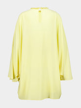Gucci Light Yellow Silk Cady Dress with Belt