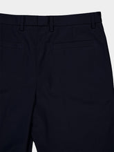 Gucci Dark Blue Twill Trousers with Web Detail