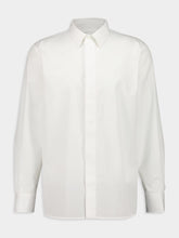 Saint Laurent Cassandre Shirt in Blanc Cotton Poplin