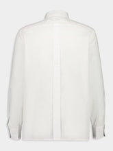 Saint Laurent Cassandre Shirt in Blanc Cotton Poplin