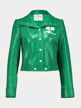 Courrèges Green Reedition Vinyl Jacket