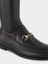 Gucci Black Jordaan Stretch Leather Boot