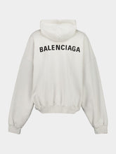 Balenciaga Off-White Cotton Back Polo with Hood