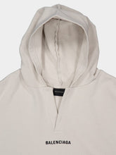 Balenciaga Off-White Cotton Back Polo with Hood
