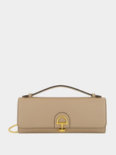 Gucci 73 Clutch in Taupe Leather