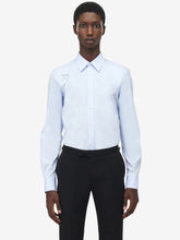 Alexander McQueen Shirting Blue T-Bar Harness Shirt