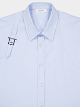 Alexander McQueen Shirting Blue T-Bar Harness Shirt
