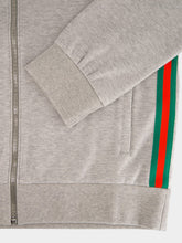 Gucci Grey Mélange Cotton Zip Jacket