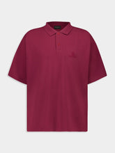 Balenciaga Bordeaux Regular Fit Polo Shirt