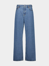 Gucci Blue Baggy Fit Bleach Denim Jeans