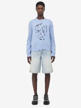 Alexander McQueen Washed Blue Stonewashed Denim Shorts