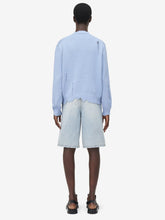 Alexander McQueen Washed Blue Stonewashed Denim Shorts