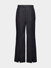 Gucci Grey Oversized Low-Waist Wool Trousers