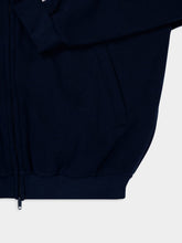 Balenciaga Loop Sports Icon Zip-Up Jacket in Navy and White