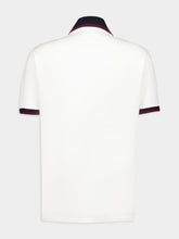Gucci White Cotton Piqué Polo with Contrast Trim