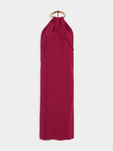 Gucci Rosso Ancora Silk Crêpe Midi Dress